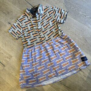 Agatha Cub Purple Graphic Dress